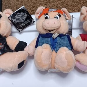 1997 Harley-Davidson Plush Pig Toys